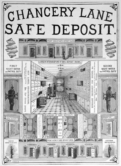 Chancery Lane Schließfachanlage, 1893 von Unbekannt