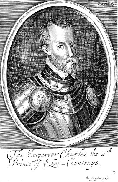 Karl V., König von Spanien und Heiliger Römischer Kaiser ab 1519, 17. Jahrhundert von Unbekannt