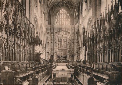 Chor der Kathedrale von Winchester, Hampshire, frühes 20. Jahrhundert von Unbekannt