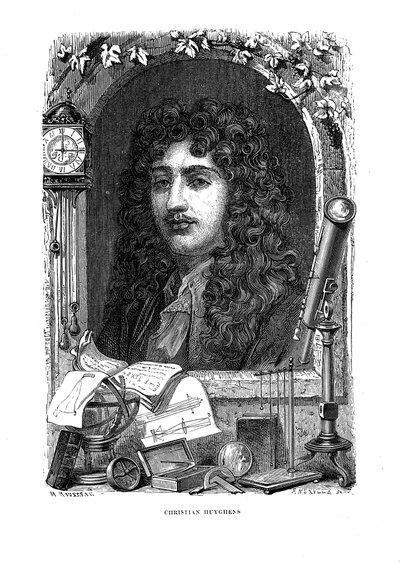 Christiaan Huygens 1629-1695, niederländischer Physiker, Mathematiker und Astronom, um 1870 von Unbekannt