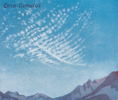 Cirro-Cumulus - Ein Dutzend der wichtigsten Wolkenformen am Himmel von Unbekannt