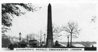 Cleopatras Nadel, Embankment, London, ca. 1920er von Unbekannt