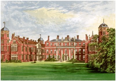 Cobham Hall, Kent, Residenz des Earl of Darnley, ca. 1880 von Unbekannt