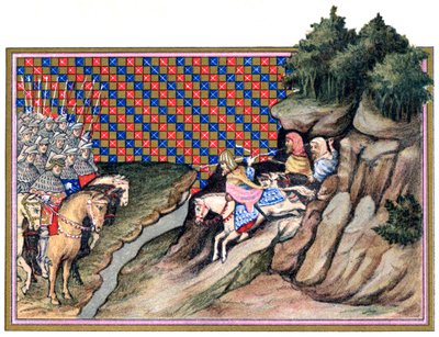 Konferenz des Earl of Gloucester und eines irischen Häuptlings, Richard IIs Kampagne in Irland, 1399, 18. Jahrhundert von Unbekannt
