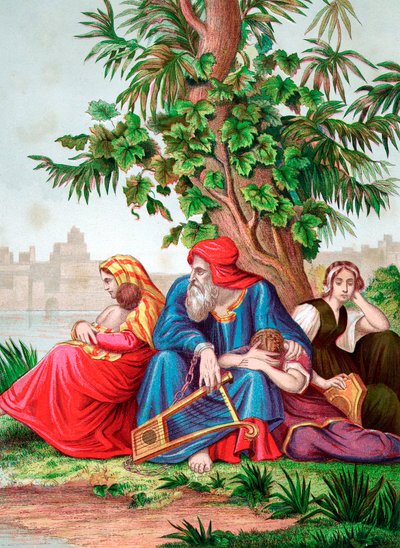Beständigkeit der Juden in der Gefangenschaft in Babylon, 6. Jahrhundert v. Chr., ca. 1860 von Unbekannt