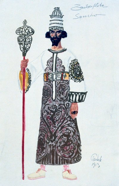 Kostümentwurf für Sarastro, 1913 von Unbekannt