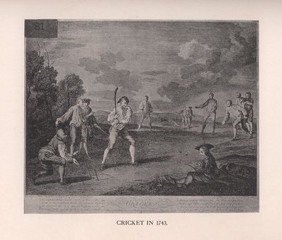 Cricket im Jahr 1743 von Unbekannt