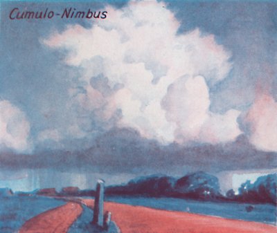 Cumulo-Nimbus - Ein Dutzend der wichtigsten Wolkenformen am Himmel, 1935 von Unbekannt
