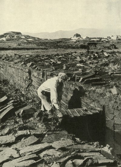 Torfstechen, ca. 1948 von Unbekannt