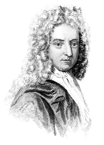 Daniel Defoe, englischer Schriftsteller, Journalist und Spion, ca. 1850 von Unbekannt