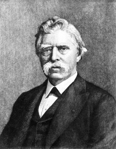 David Edward Hughes, englischer Elektriker und Erfinder, ca. 1880er von Unbekannt