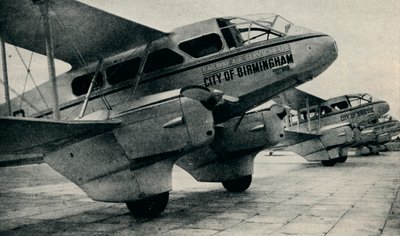 De Havilland DH89 Flugzeug, verwendet auf einigen Strecken des Railway Air Service von Unbekannt