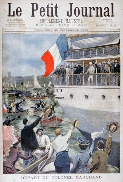 Abreise von Oberst Marchand, Marseille, 1900 von Unbekannt
