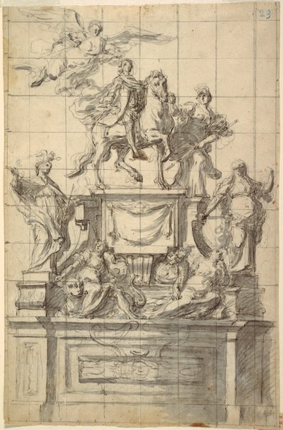 Entwurf für ein Denkmal für Kaiser Karl VI. von Neapel von Unbekannt