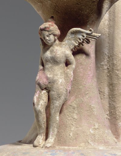 Detail von Canosan polychrome Keramik-Oinochoe, Apulien, ca. frühes 3. Jahrhundert v. Chr. von Unbekannt