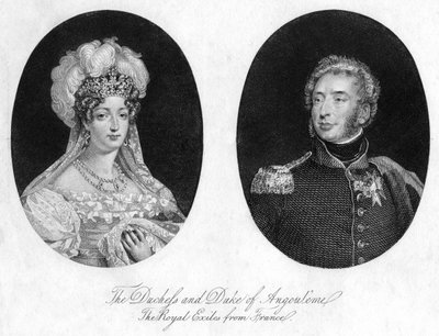 Herzog und Herzogin von Angoulême von Unbekannt