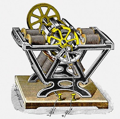 Früher Elektromotor, entworfen und gebaut von dem Physiker und Ingenieur Moritz von Jacobi von Unbekannt