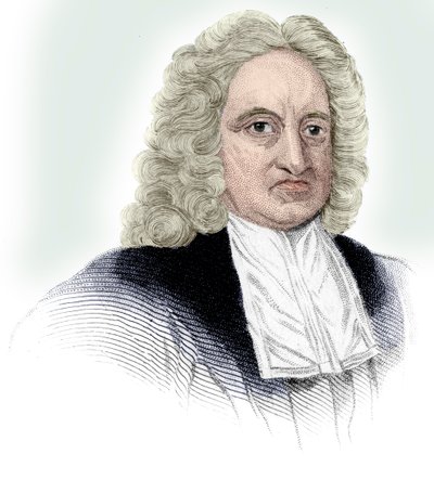 Edmond Halley, englischer Astronom, Mathematiker, Meteorologe und Physiker, ca. 1850 von Unbekannt