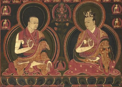 Achter Karmapa, Mikyo Dorje (1507-1554) und sein Lehrer der Erste Sangye Nyenpa von Unbekannt