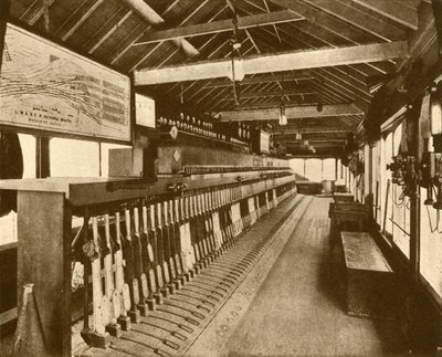 Elektromechanisches Stellwerk in Victoria, Southern Railway, 1930 von Unbekannt