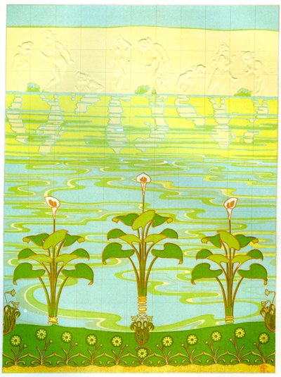 Emaillierte Badezimmerfliesen, 1898 von Unbekannt