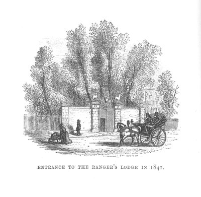 Eingang zur Rangers Lodge im Jahr 1841, um 1870 von Unbekannt