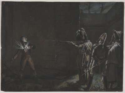 Hinrichtung des Herzogs von Enghien, 21. März 1804, ca. 1870 von Unbekannt