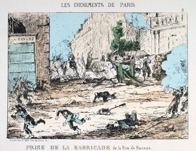 Fall der Pariser Kommune, 1871 von Unbekannt