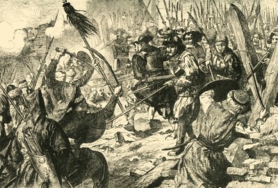 Letzter Angriff der Türken bei ihrer ersten Belagerung von Wien 1529, 1890 von Unbekannt