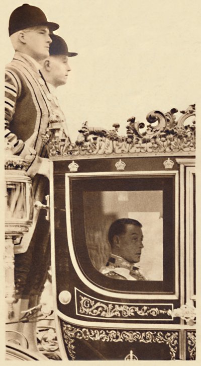 Erste Staatsfahrt als Monarch, 1937 von Unbekannt
