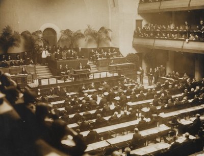 Erstes Treffen des Völkerbundes, 15. November 1920 in Genf, 1920 von Unbekannt