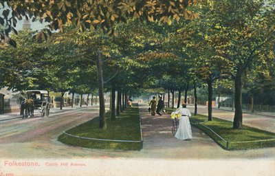 Folkestone. Castle Hill Avenue, spätes 19. - frühes 20. Jahrhundert von Unbekannt