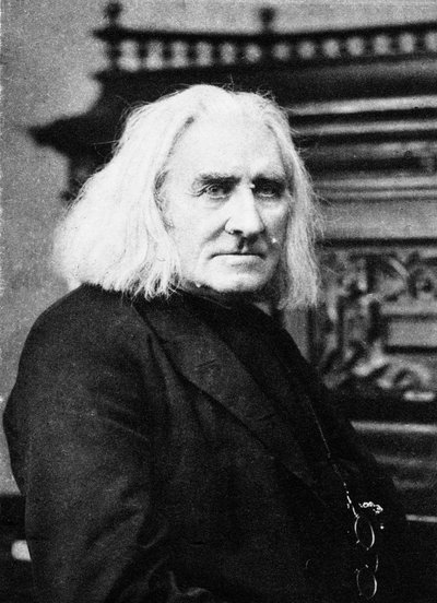 Franz Liszt, ungarischer Pianist und Komponist, spätes 19. Jahrhundert von Unbekannt