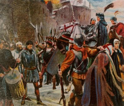 Friedrich I., Markgraf von Brandenburg, bringt die Quitzows zu Fall, 1414 von Unbekannt