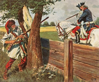 Friedrich der Große entkommt der Gefahr durch schnelles Denken, 1758, 1936 von Unbekannt