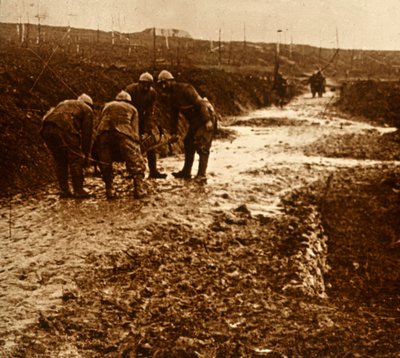 Französische Soldaten, Froideterre, Frankreich, um 1914-1918 von Unbekannt