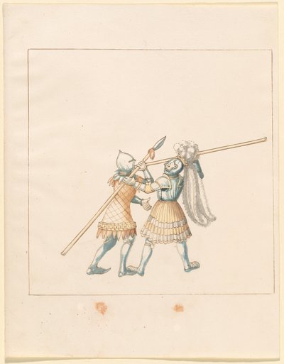 Freydal, Das Buch der Turniere und Turniere von Kaiser Maximilian I.: Kämpfe...Tafel 150, ca. 1515 von Unbekannt
