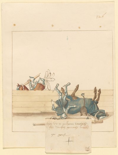 Freydal, Das Buch der Turniere und Turniere von Kaiser Maximilian I: Kämpfe...Tafel 114 von Unbekannt
