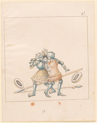 Freydal, Das Buch der Turniere und Turniere von Kaiser Maximilian I: Kämpfe...Tafel 152 von Unbekannt