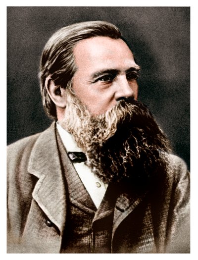 Friedrich Engels, deutscher Sozialist und Mitarbeiter und Unterstützer von Karl Marx, 1879 von Unbekannt