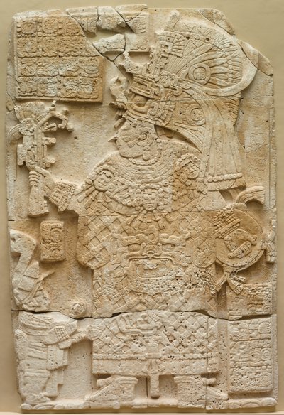Vorderseite einer Stela freistehender Stein mit Relief, 692 von Unbekannt