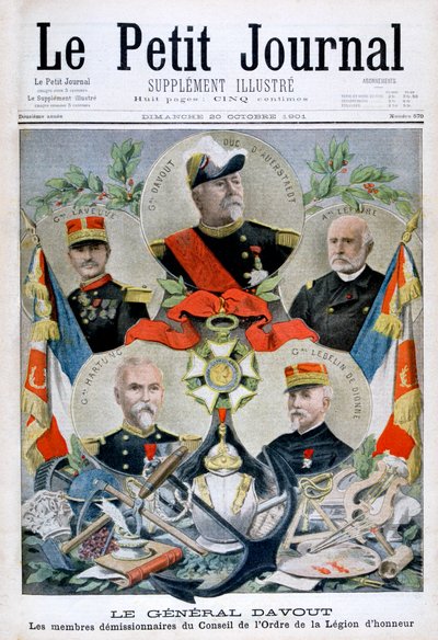 General Davout und Mitglieder des Rates der Ehrenlegion, 1901 von Unbekannt