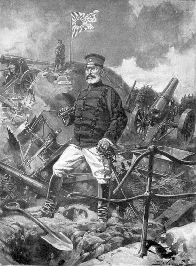 General Nogi, japanischer Kommandant, Russisch-Japanischer Krieg, 1904-1905 von Unbekannt