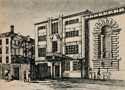 General Post Office, circa 1793 - Zeigt Gebäude neben Lloyds Coffee House, 1928 von Unbekannt
