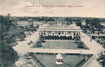 Gesamtansicht des Palastes in Kaiser Bagh, Lucknow, ca. 1900 von Unbekannt