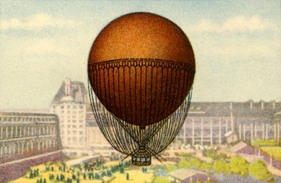 Giffards Ballon auf der Pariser Weltausstellung, 1878, 1932 von Unbekannt