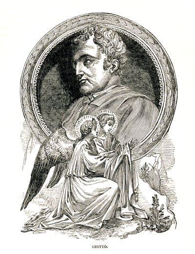 Giotto di Bondone, italienischer Maler und Architekt, 1893 von Unbekannt