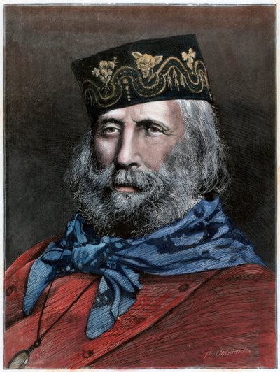 Giuseppe Garibaldi, italienischer Patriot, 1882 von Unbekannt