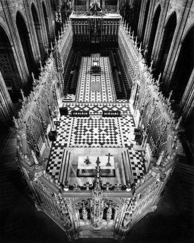 Gotische Architektur: Blick auf das Chorgitter. 13. Jahrhundert Kathedrale Saint Cecile in Albi (Tarn) von Unbekannt