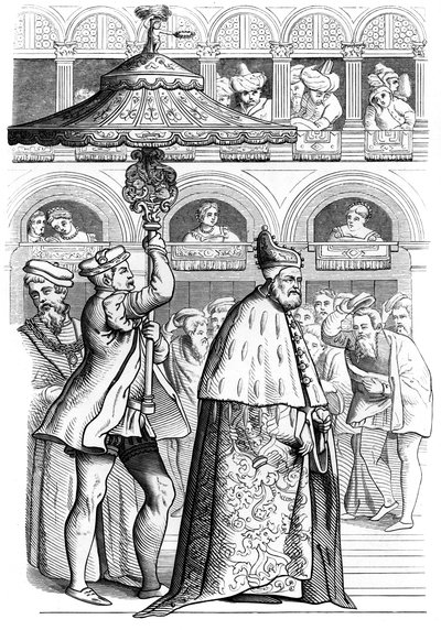 Große Prozession des Dogen, Venedig, Italien, 16. Jahrhundert, 1849 von Unbekannt